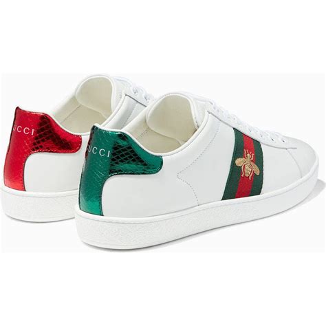 bumble bee gucci shoes|gucci ace bee embroidered.